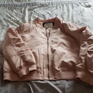 Dusty pink bomber jacket